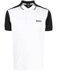 BOSS Two Tone Logo Print Polo Shirt