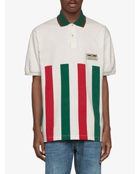 Gucci Web Striped Oversize Polo Shirt