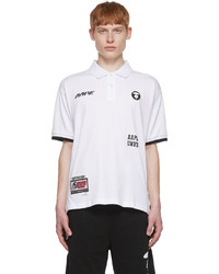AAPE BY A BATHING APE White Cotton Polo