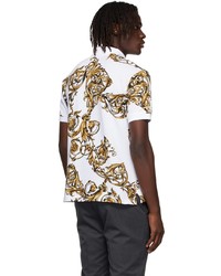 VERSACE JEANS COUTURE White Garland Polo Shirt