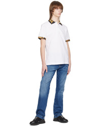 VERSACE JEANS COUTURE White Logo Couture Polo