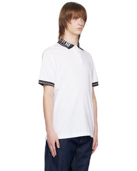 VERSACE JEANS COUTURE White Printed Polo