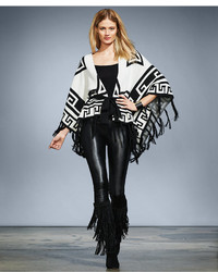 INC International Concepts Oversize Aztec Print Poncho Sweater Only At Macys