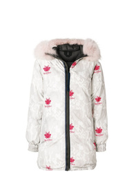 Mr & Mrs Italy Camouflage Print Puffer Coat