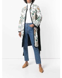 Tory Burch Quilted Floral Print Coat