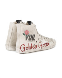 Golden Goose Deluxe Brand Distressed Francy Hi Top Sneakers