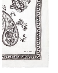 Etro Paisley Printed Linen Gauze Scarf