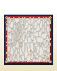 Gucci Ropes Print Silk Foulard
