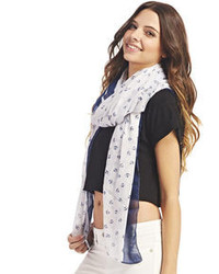 Wet Seal Anchor Print Scarf