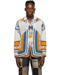 Bode Multicolor Gloucester Crochet Overshirt