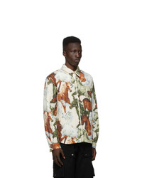 Kenzo White Quilted Chevaux Jacket