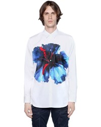 DSQUARED2 Hibiscus Printed Cotton Poplin Shirt