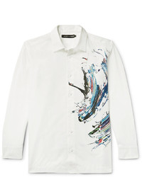 Issey Miyake Printed Cotton Poplin Shirt