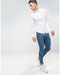 ONLY & SONS Shirt In Slim Fit With All Over Print