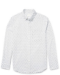 Club Monaco Slim Fit Printed Cotton Shirt