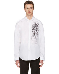 Versace White Medusa Sketch Shirt
