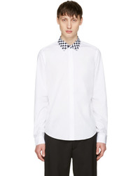 Kenzo White Print Collar Shirt