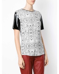 Tufi Duek Printed Panelled T Shirt