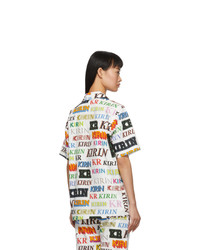 Kirin White And Multicolor Typo Shirt