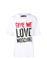 Love Moschino Slogan Print Oversized Hoodie