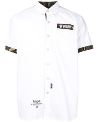 AAPE BY A BATHING APE Aape By A Bathing Ape Camo Patch Button Down Shirt