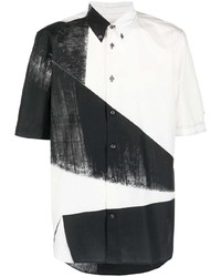 Alexander McQueen Abstract Print Button Down Shirt