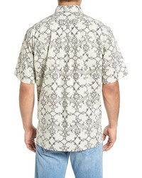 Reyn Spooner Aloha Nouveau Classic Fit Short Sleeve Print Sport Shirt