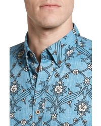 Reyn Spooner Aloha Nouveau Classic Fit Short Sleeve Print Sport Shirt