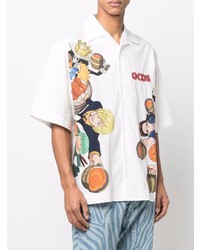 Gcds Anime Print Short Sleeved Shirt