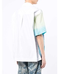 Feng Chen Wang Asymmetric Print Short Sleeve Shirt