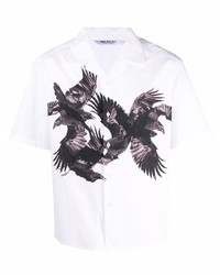 Neil Barrett Bird Print Shirt