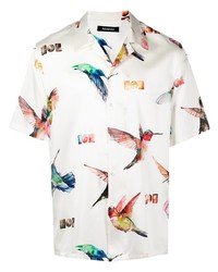 Nahmias Bird Print Short Sleeve Shirt