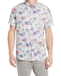 Rails Carson Palm Print Short Sleeve Button Up Shirt
