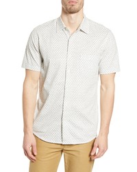 Faherty Coast Knit Short Sleeve Button Up Shirt