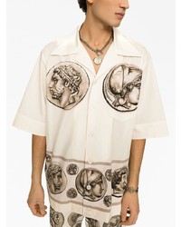 Dolce & Gabbana Coin Print Cotton Shirt
