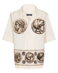 Dolce & Gabbana Coin Print Cotton Shirt