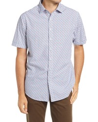 Rodd & Gunn Concial Hill Dot Print Short Sleeve Button Up Shirt