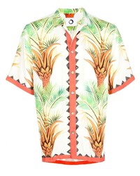 Endless Joy Date Palm Motif Print Shirt