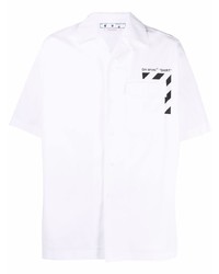 Off-White Diag Pkt Holiday Shirt White Black