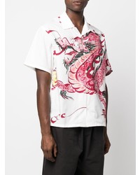 Kenzo Dragon Print Cotton Shirt