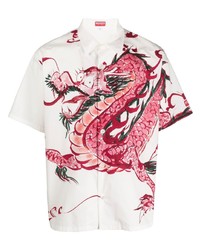 Kenzo Dragon Print Cotton Shirt