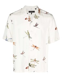 rag & bone Dragonfly Print Short Sleeve Shirt