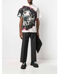 Alexander McQueen Flower Print Short Sleeve Shirt