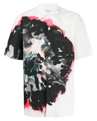 Alexander McQueen Flower Print Short Sleeve Shirt