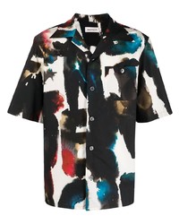 Alexander McQueen Graffiti Print Short Sleeved Shirt