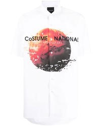 costume national contemporary Graphic Logo Print Shirt