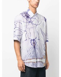 Lemaire Graphic Print Cotton Shirt