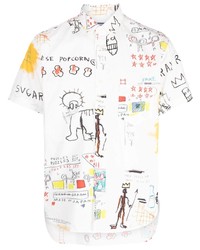 Junya Watanabe MAN Graphic Print Cotton Shirt