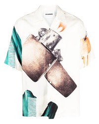 Jil Sander Graphic Print Short Sleeve Shirt