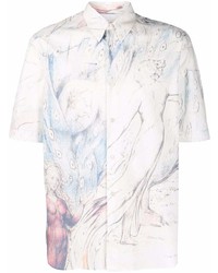 Alexander McQueen Graphic Print Short Sleeved Shirt